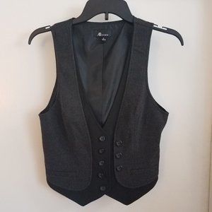 AB Studio Black & Grey Vest Size 4